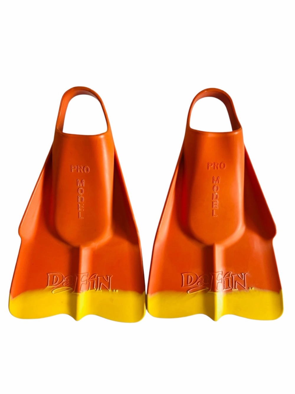 Dafina Swim Fins in Orange and Yellow Pro Model